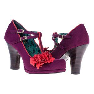 NWT Sz 39 8.5 - 3.5 in Uma T-Strap Pump Ruby Shoo